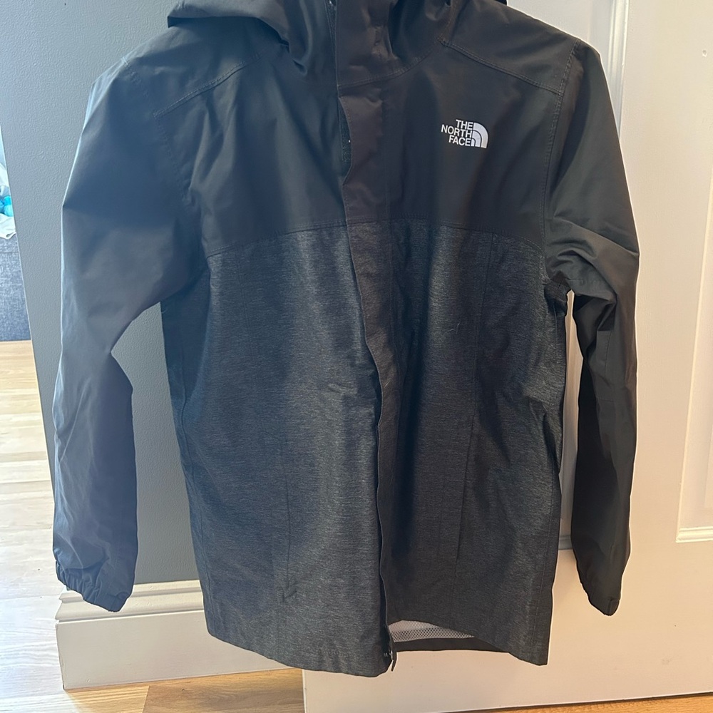 The North Face Kids Raincoat - Black and Dark Gray